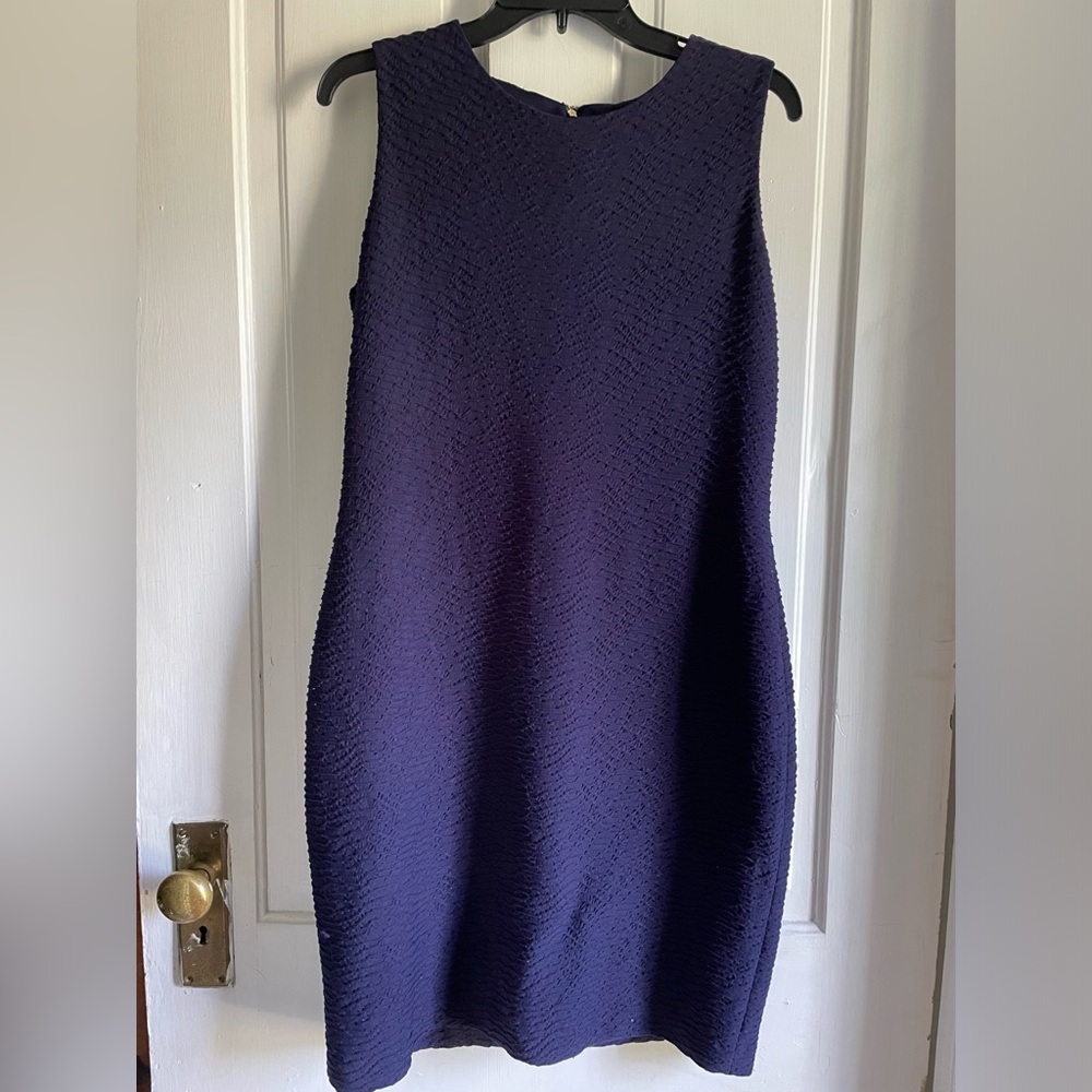 Tommy Hilfiger Navy dress with textured pattern